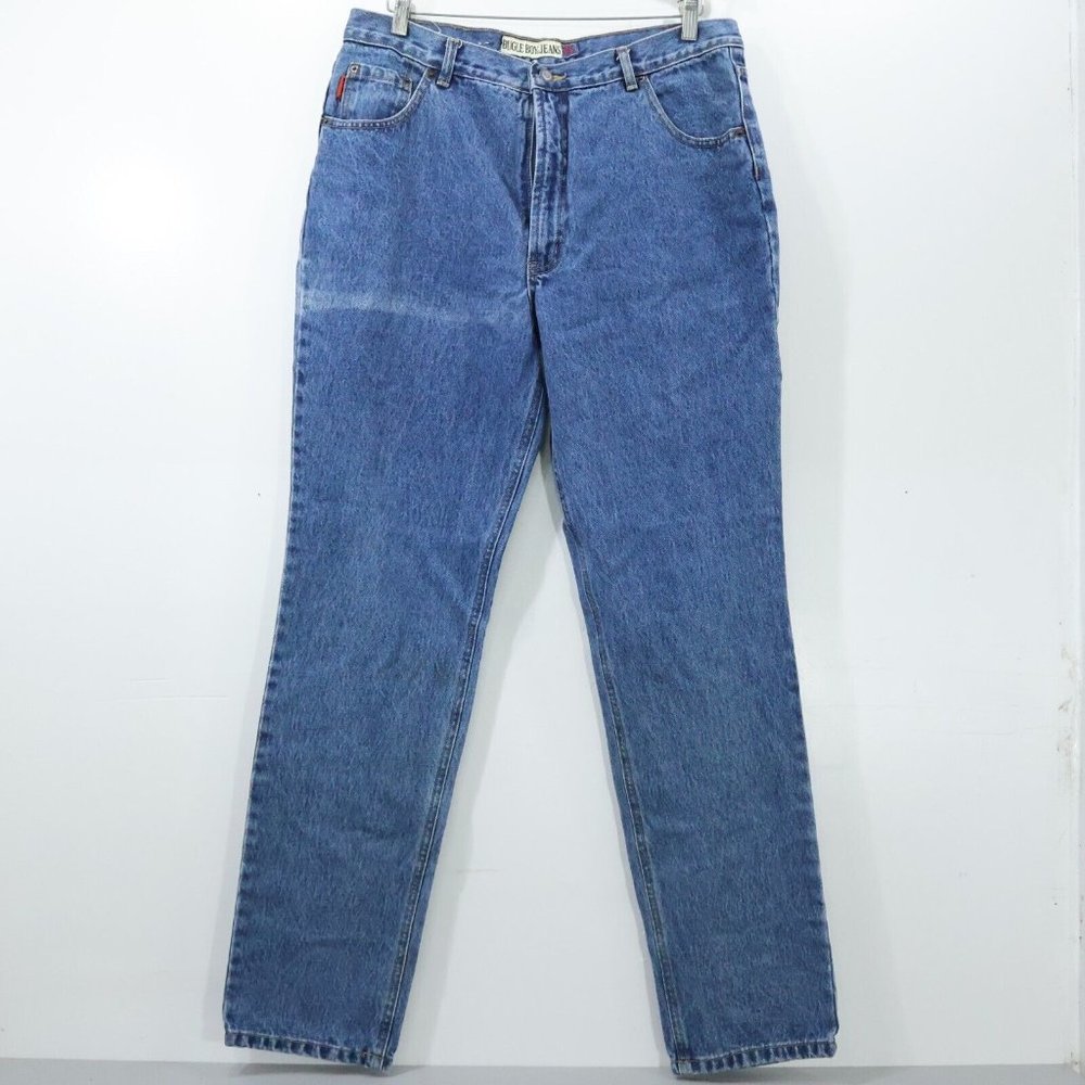 Bugle Boy Jeans 705 38×34 Straight Leg Blue Medium Wash